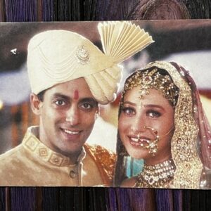 Karishma Kapoor Salman Khan * Vintage Bollywood Postcard * (Sonal) (WN)