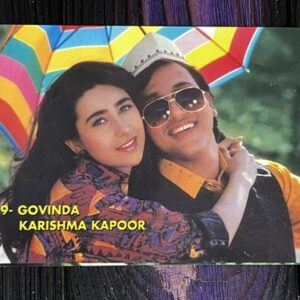 Karishma Kapoor Govinda* Vintage Bollywood Postcard * (PC) (79)