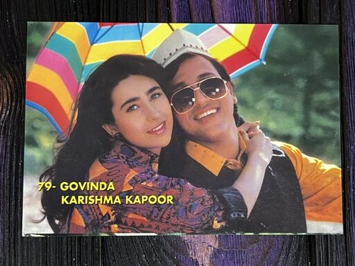 Karishma Kapoor Govinda* Vintage Bollywood Postcard * (PC) (79)