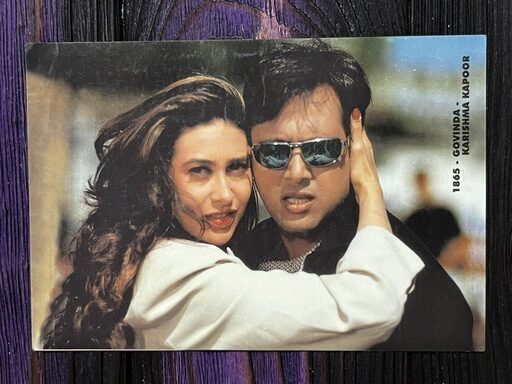 Karishma Kapoor Govinda* Vintage Bollywood Postcard * (RC) (1865)