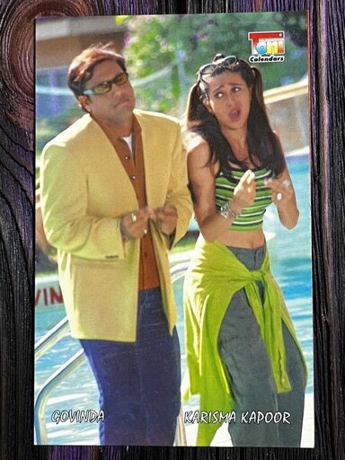 Karishma Kapoor Govinda* Vintage Bollywood Postcard * (Toni) (WN)