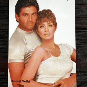 Tabu Tabassum Hashmi Sunil Shetty* Vintage Bollywood Postcard * (Ruby) (1158)