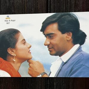 Kajol Devgn Ajay Devgn* Vintage Bollywood Postcard * (NAA) (907)
