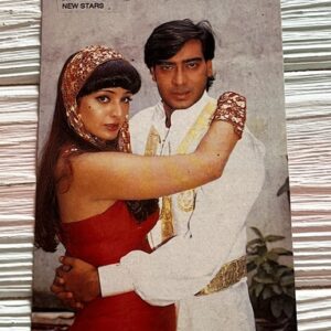 Tabu Tabassum Hashmi Ajay Devgn * Vintage Bollywood Postcard * (UC) (WN)