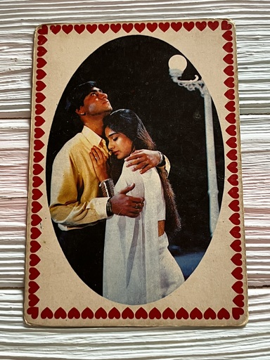 Tabu Tabassum Hashmi Ajay Devgn * Vintage Bollywood Postcard * (Jain) (6216)