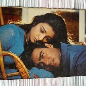 Tabu Tabassum Hashmi Ajay Devgn * Vintage Bollywood Postcard * (Jain) (5218)