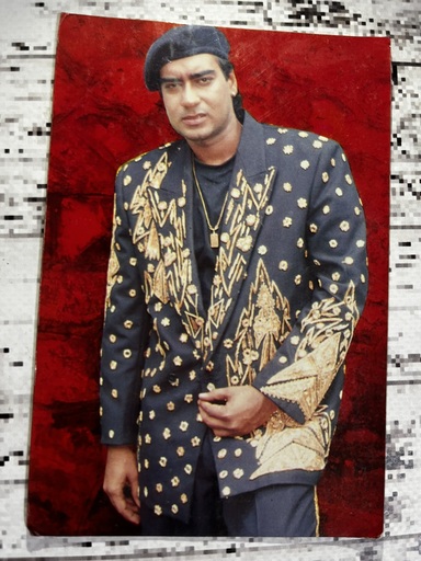 Ajay Devgn* Vintage Bollywood Postcard * (Ruby) (610)
