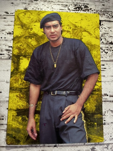 Ajay Devgn* Vintage Bollywood Postcard * (Ruby) (752)