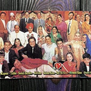 Karishma Kapoor Saif Ali Khan Salman Tabu Sonali Neelam * Vintage Bollywood Postcard * (PP) (WN)