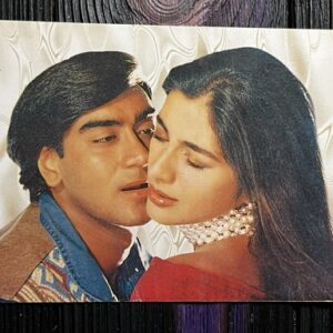 Tabu Tabassum Hashmi Ajay Devgn * Vintage Bollywood Postcard * (Jain) (5126)