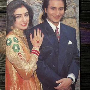 Tabu Tabassum Hashmi Saif AliKhan * Vintage Bollywood Postcard * (BAP) (2578)