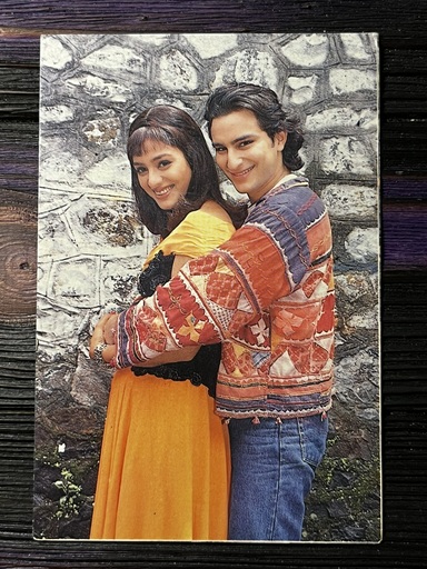 Tabu Tabassum Hashmi Saif AliKhan * Vintage Bollywood Postcard * (jAIN) (6613)