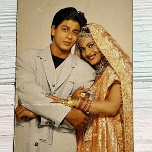 Kajol Devgn Shah Rukh Khan* Vintage Bollywood Postcard * (NCC) (WN)
