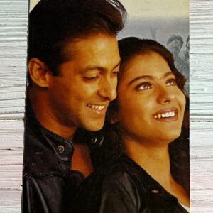 Kajol Devgn Salman Khan* Vintage Bollywood Postcard * (NCC) (WN)