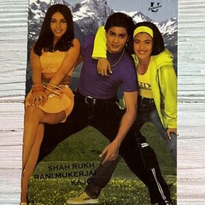 Kajol Devgn Shah Rukh Khan Rani Mukherjee * Vintage Bollywood Postcard * (UC) (WN)
