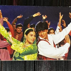 Kajol Devgn Shah Rukh Khan* Vintage Bollywood Postcard * (Jain) (7228)