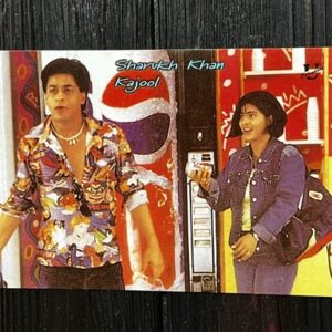 Kajol Devgn Shah Rukh Khan* Vintage Bollywood Postcard * (UC) (WN)