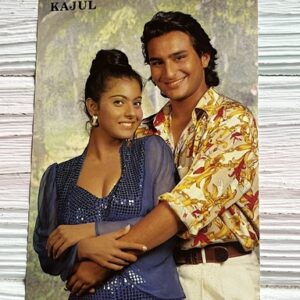 Kajol Devgn Saif Ali Khan* Vintage Bollywood Postcard * (UC) (WN)