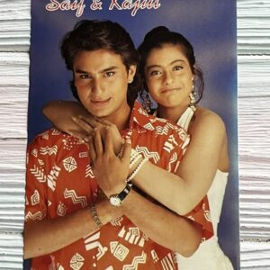 Kajol Devgn Saif Ali Khan* Vintage Bollywood Postcard * (UC) (WN)