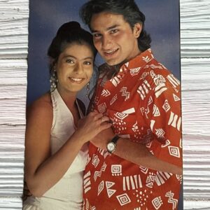 Kajol Devgn Saif Ali Khan* Vintage Bollywood Postcard * (Ruby) (WN)