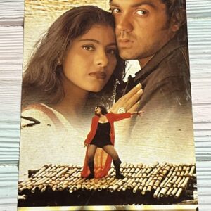 Kajol Devgn Bobby Deol Manisha Koirala* Vintage Bollywood Postcard * (UC) (WN)