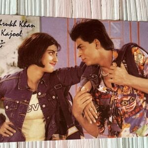 Kajol Devgn Shah Rukh Khan* Vintage Bollywood Postcard * (UC) (WN)