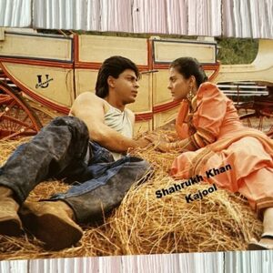 Kajol Devgn Shah Rukh Khan* Vintage Bollywood Postcard * (UC) (WN)