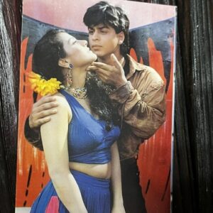 Kajol Devgn Shah Rukh Khan * Vintage Bollywood Postcard * (TIKI) (WN)