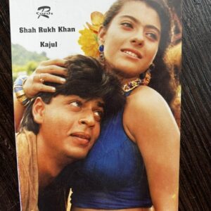 Kajol Devgn Shah Rukh Khan * Vintage Bollywood Postcard * (Ruby) (WN)