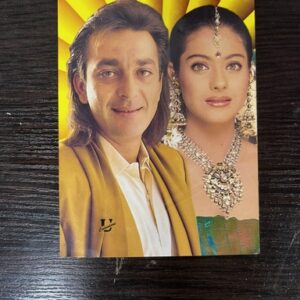 Kajol Devgn Sanjay Dutt* Vintage Bollywood Postcard * (UC) (WN)