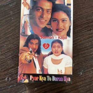 Kajol Devgn Salman Khan* Vintage Bollywood Postcard * (PP) (WN)