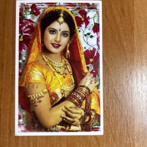 Divya Bharati* Vintage Bollywood Postcard * (Twins) (WN)