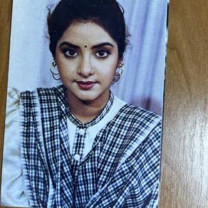 Divya Bharti* Vintage Bollywood Postcard * (Jain) (WN)