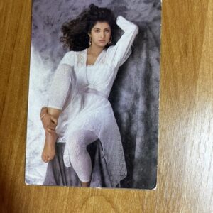 Divya Bharti* Vintage Bollywood Postcard * (Brijbasi) (1989)