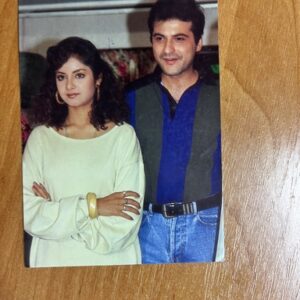Divya Bharati Sanjay Kapoor * Vintage Bollywood Postcard * (RS) (2002)