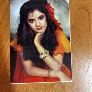 Divya Bharti* Vintage Bollywood Postcard * (Jain) (WN)