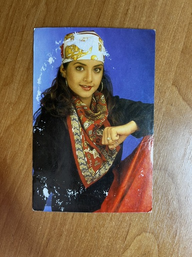 Divya Bharati* Vintage Bollywood Postcard * (Ruby) (776)