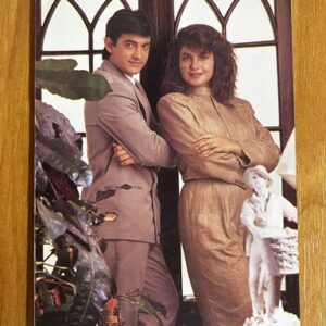 Pooja Bhaat Aamir Khan * Vintage Bollywood Postcard * (RS) (1490)