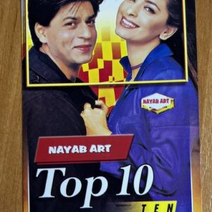 Shahrukh Khan Juhi Chawla* Vintage Bollywood Postcard * (NAA) (WN)