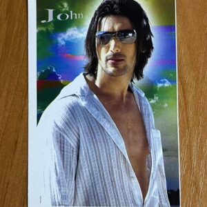 John Abraham * Vintage Bollywood Postcard * (Bharat) (WN)