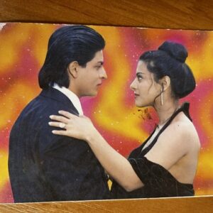 Kajol Devgn Shah Rukh Khan* Vintage Bollywood Postcard * (Jain)(7659)