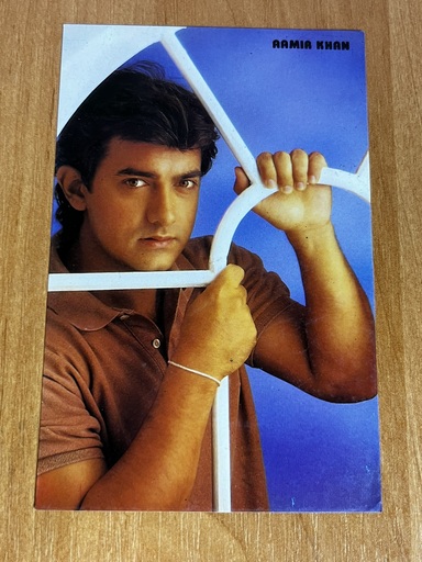 Aamir Khan * Vintage Bollywood Postcard * (UC) (WN)