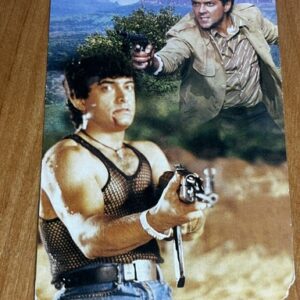 Aamir Khan Bobby Deol* Vintage Bollywood Postcard * (jAIN) (WN)