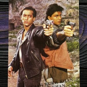 Shahrukh Khan Salman Khan * Vintage Bollywood Postcard * (UC) (WN)