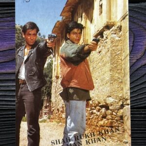 Shahrukh Khan Salman Khan * Vintage Bollywood Postcard * (UC) (WN)