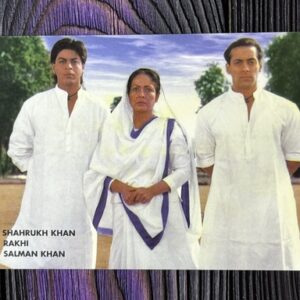 Shahrukh Khan Salman Khan Rakhi* Vintage Bollywood Postcard * (RC) (98)