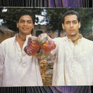 Shahrukh Khan Salman Khan * Vintage Bollywood Postcard * (Sonal) (4409)