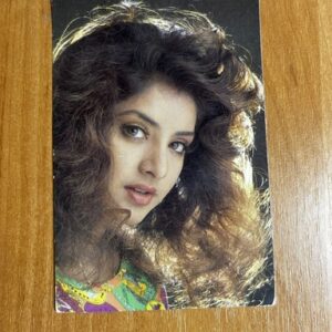 Divya Bharti* Vintage Bollywood Postcard * (Brijbasi) (1990)